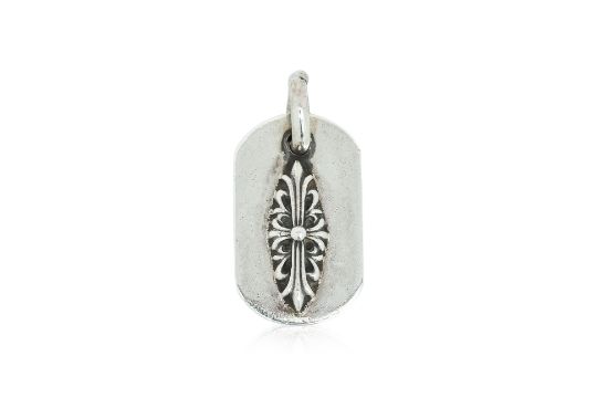 Chrome Hearts - A Sterling Silver Tag Pendant