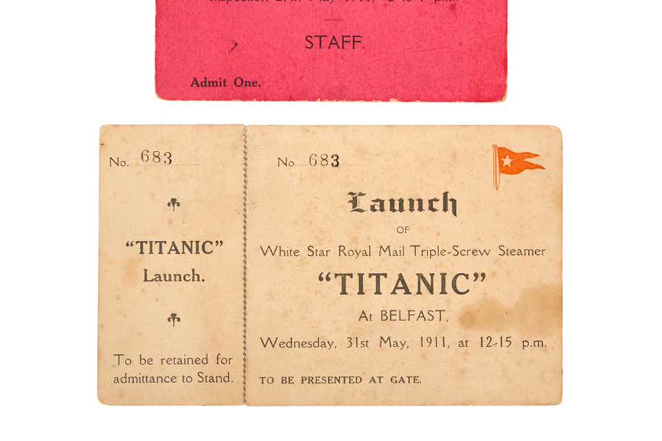 Titanic and Olympic tickets