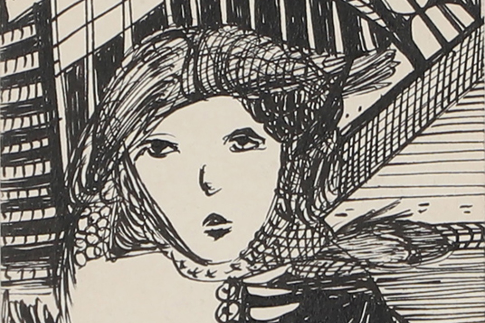 Madge Gill postcard
