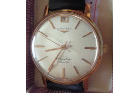 Longines 'flagship' Automatic 18ct Gold Wristwatch