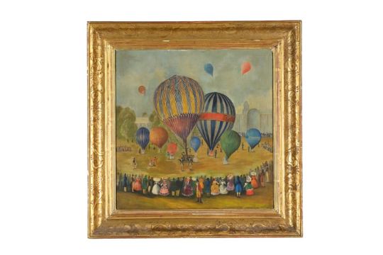 French School (early 20th Century), Hot Air Balloon…