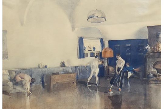 William Russell Flint, 'The Floor Polishers'