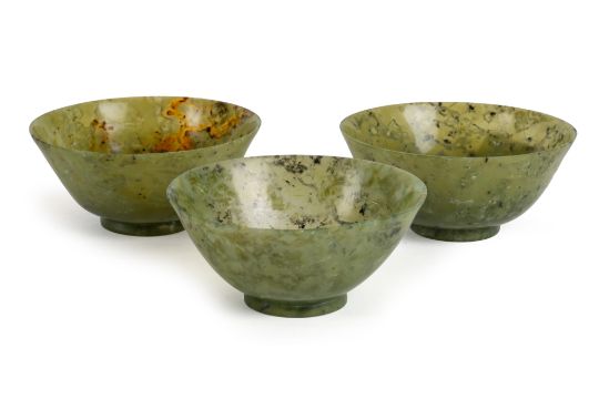 Three Chinese Jade Bowls