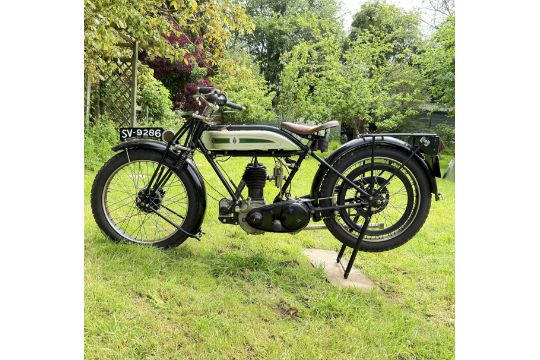 1925 Triumph Model P 494cc, black and green