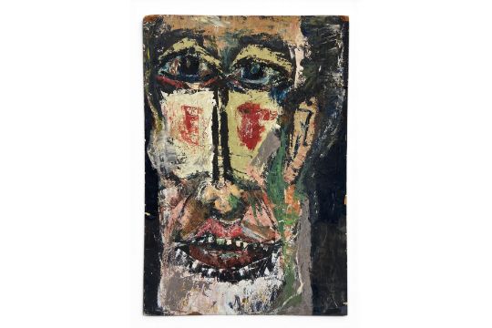 A contemporary Modernist style oil portrait