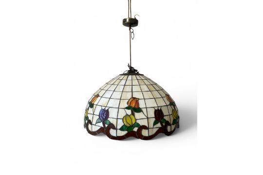 A large vintage Art Nouveau Tiffany light
