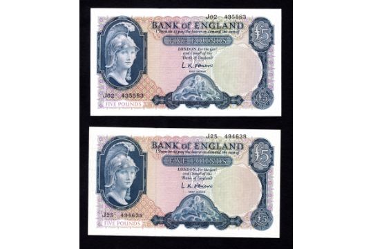O'Brien 5 Pounds (B280) issued 1961 (2)