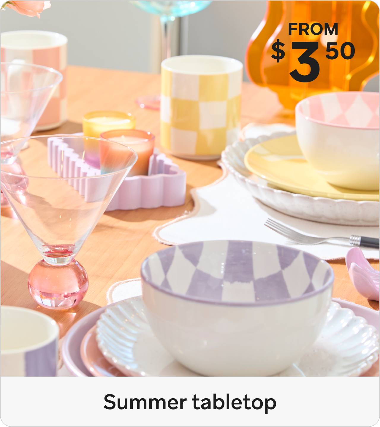 Summer Tabletop from $3.50