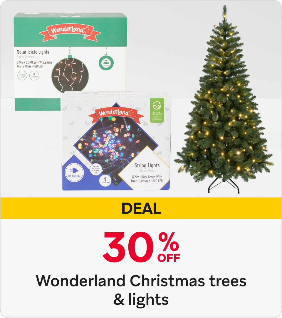 30% Off Wonderland Christmas Trees & Lights