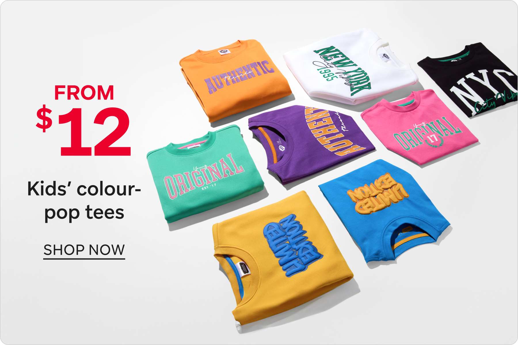 Kids' Colour Pop Tees