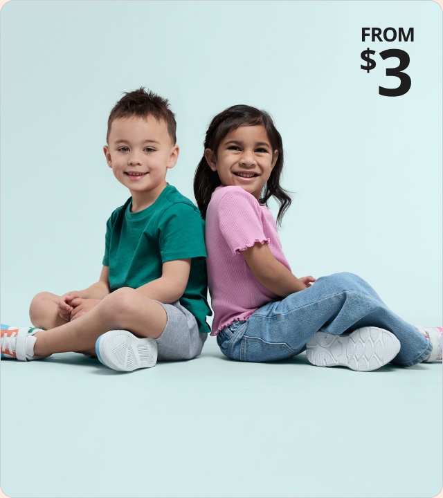 Shop Kids Clothing from $3 