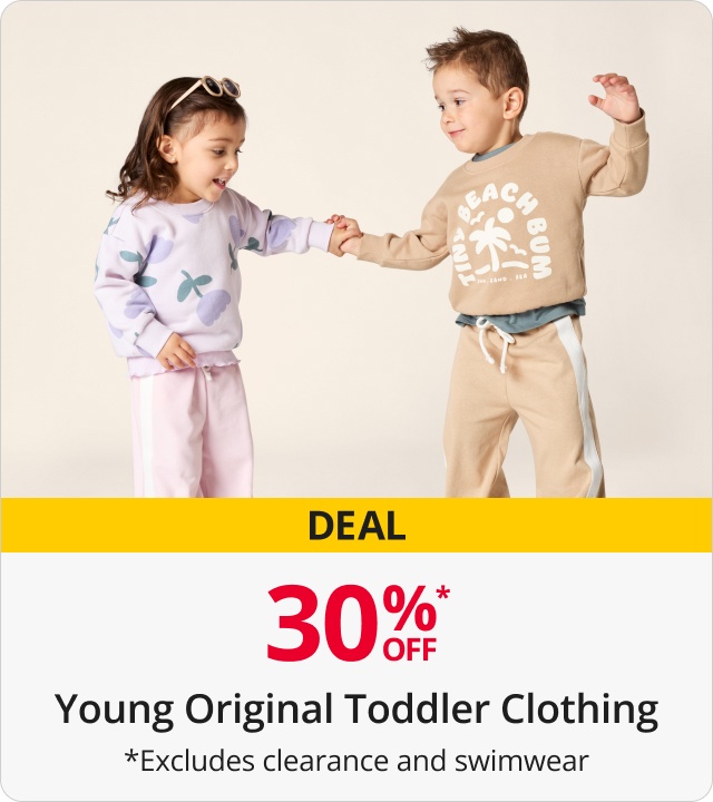 30% Off young original toddler clothing 