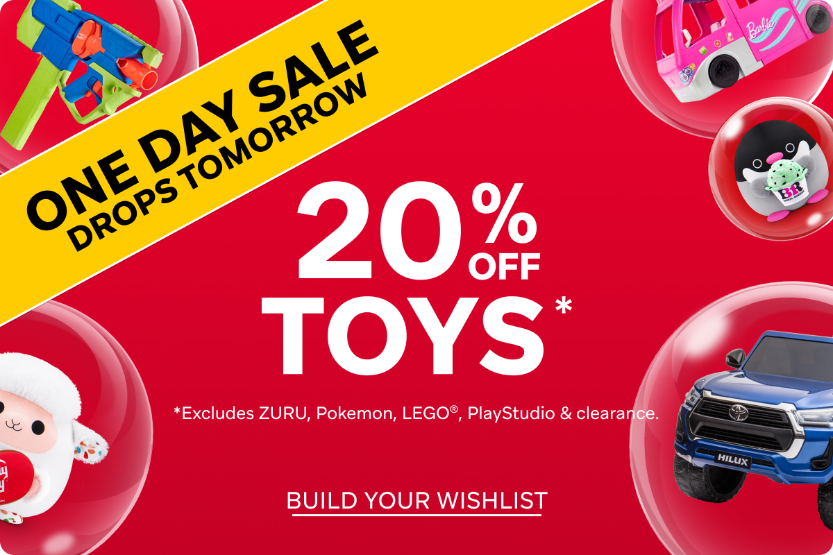 One Day Sale Drops tomorrow - 20% Off Toys 