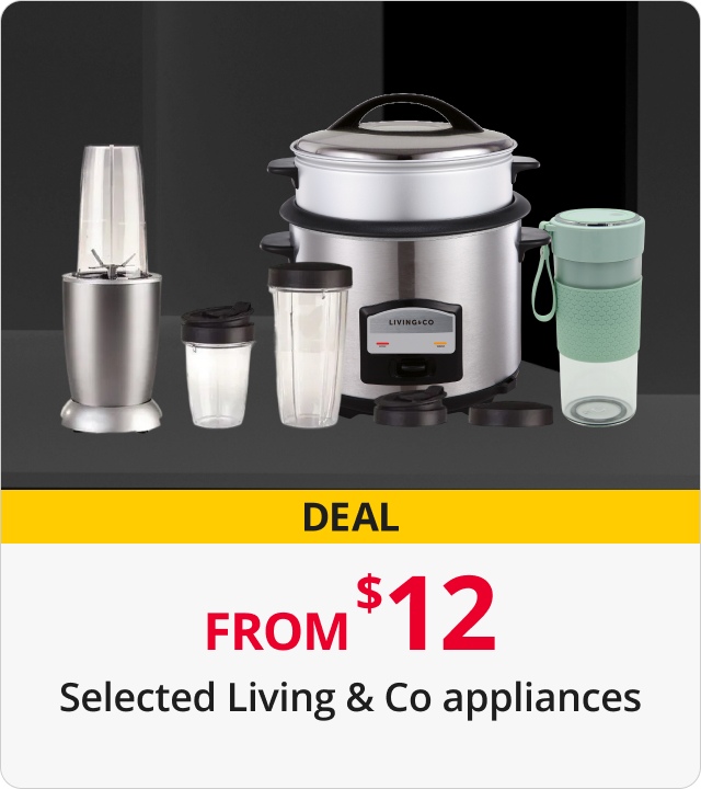 Selected Living & Co appliances from $12 