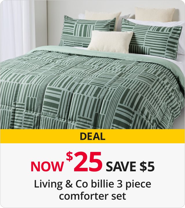 Living & Co Billie 3pc Comforter Set 