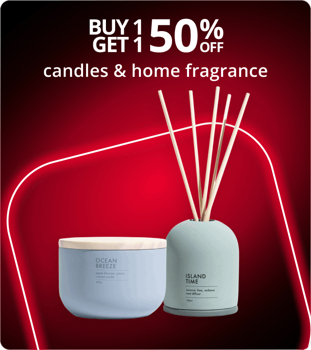Black Friday - buy 1 get 1 50% off candles & home fragrance 