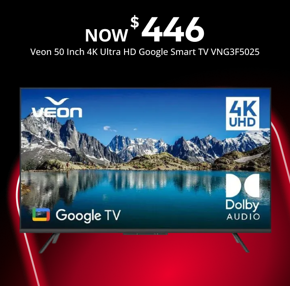 Veon 50inch 4K Ultra HD Google Smart TV