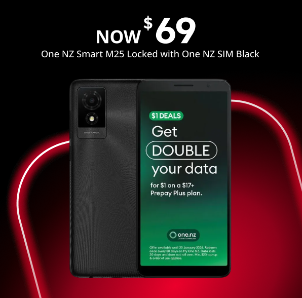 One NZ Smart M25 Locked with One NZ Sim Black