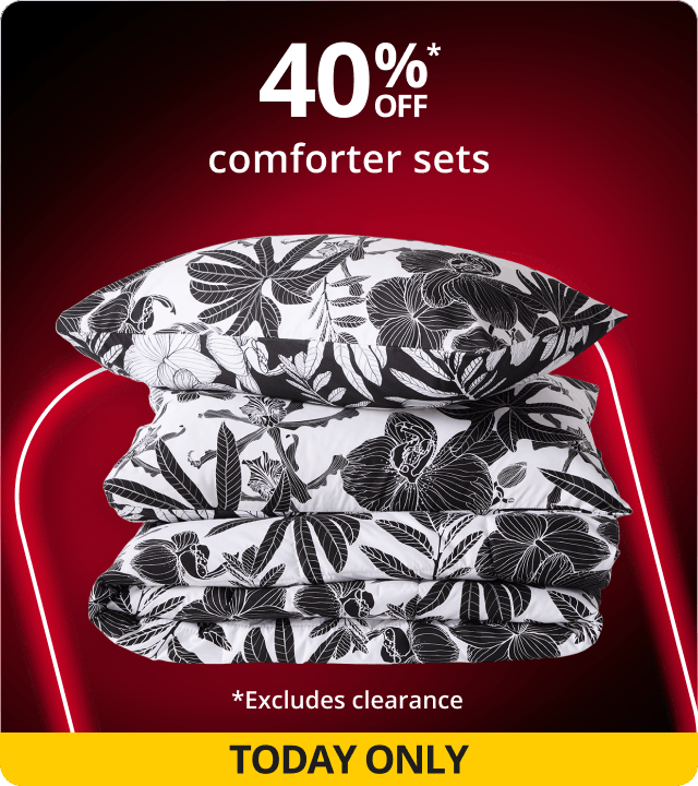 TODAY ONLY 40% Off Comforter Sets 