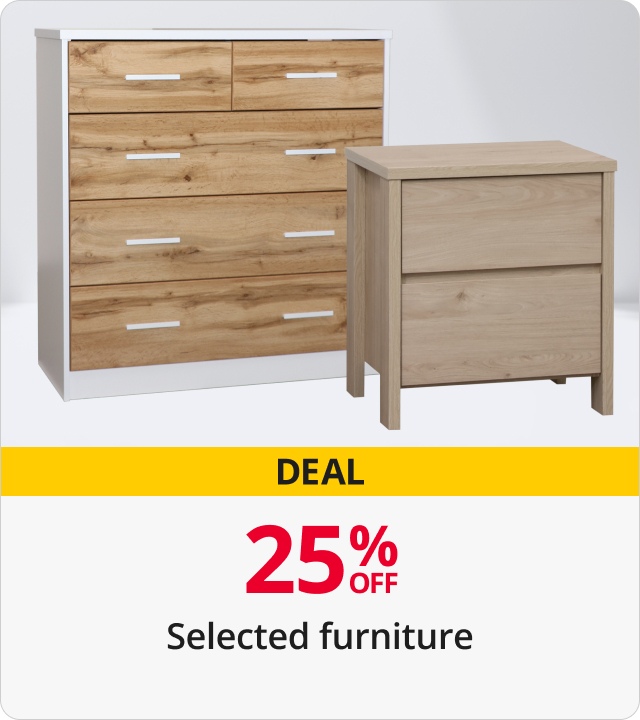 25% off selected furniture