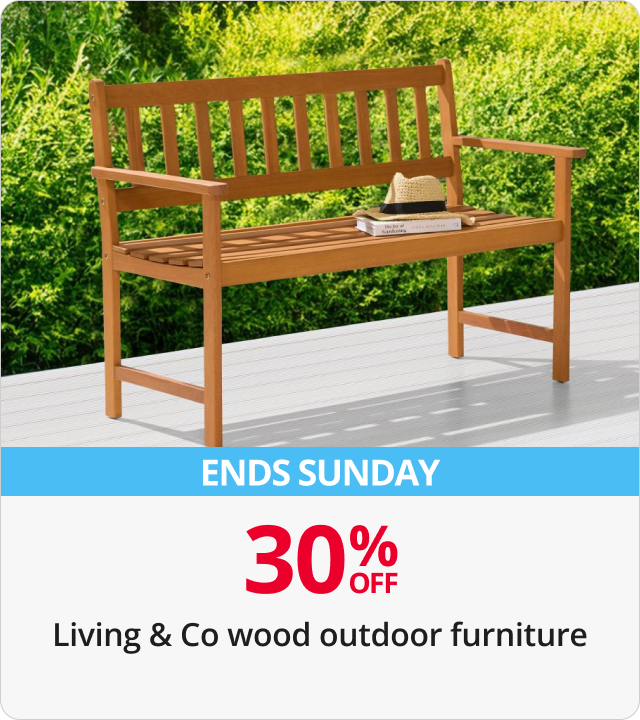 30% Off Living & Co wooden outdoor furniture