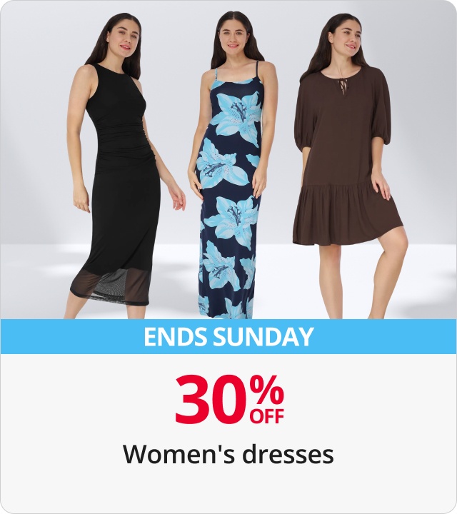 30% Off Women's Dresses - Ends Sunday 