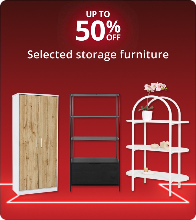 Up to 50% Off Selected storage furniture 