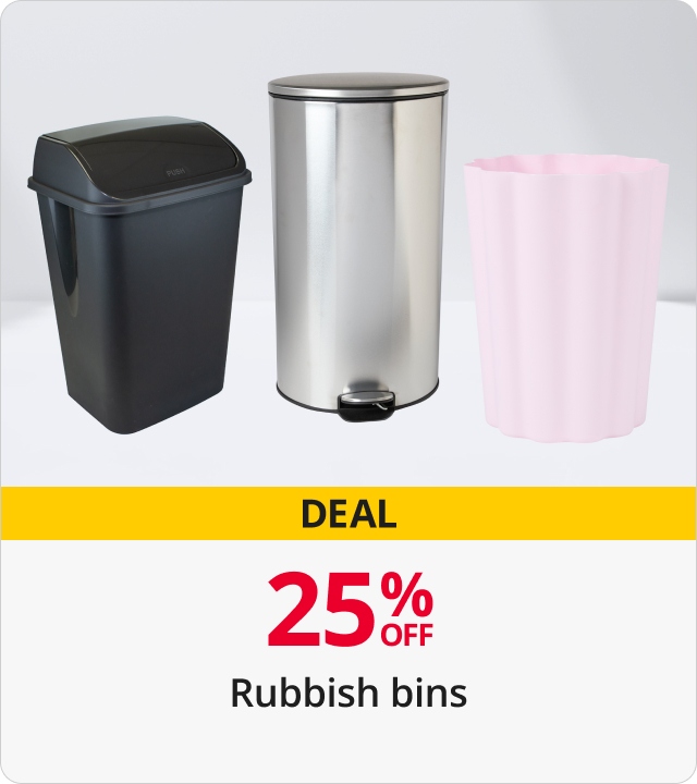 25% Off Rubbish bins 