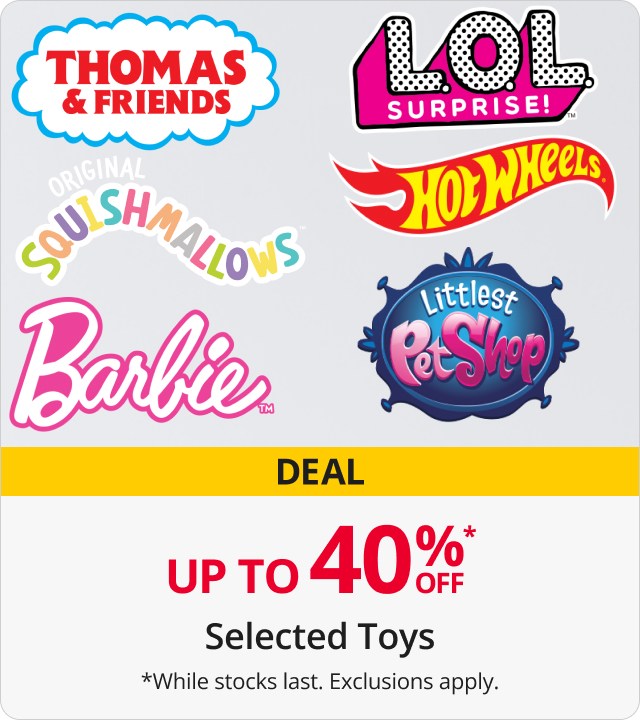Up to 40% Off Selected Toys 