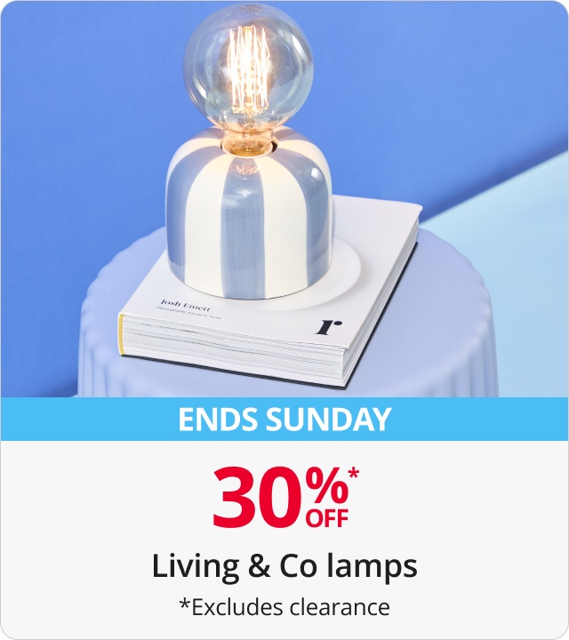 30% off Living & Co Lamps 