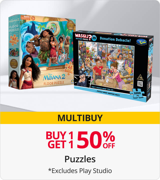 Buy 1 get 1 50% off puzzles 