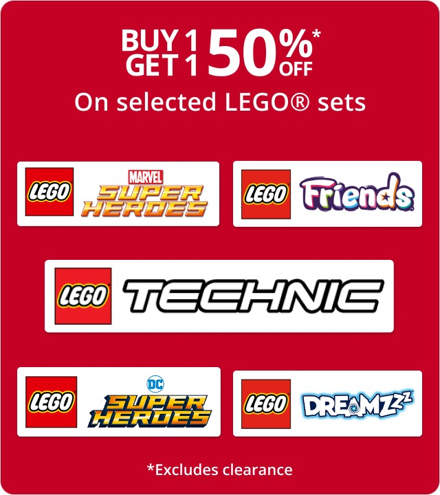 BOGO 50% selected LEGO