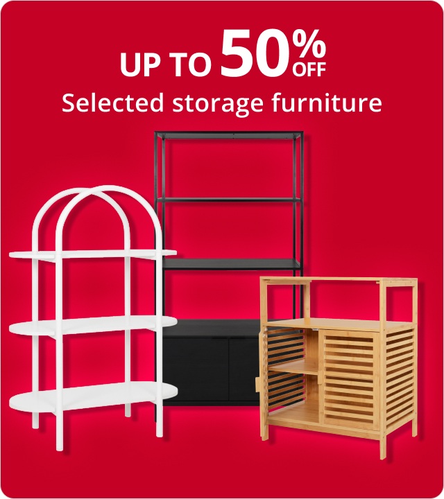 Up to 50% off storage 