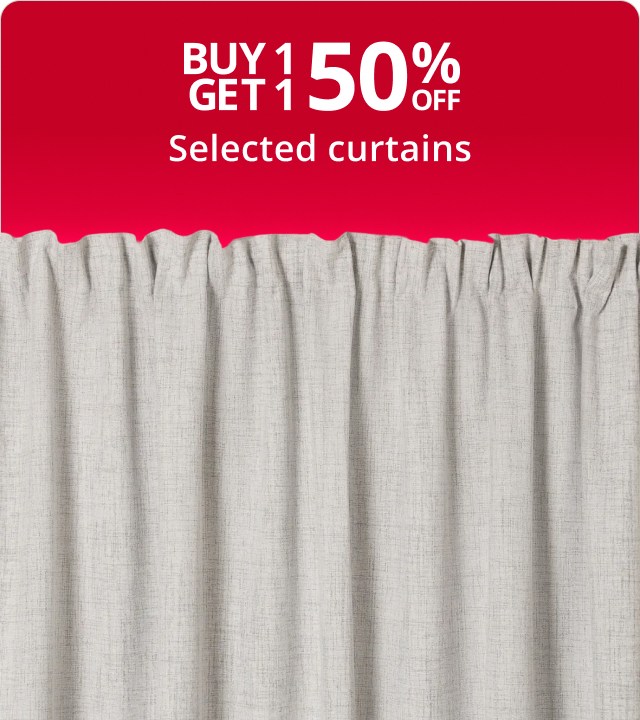 BOGO 50% off curtains