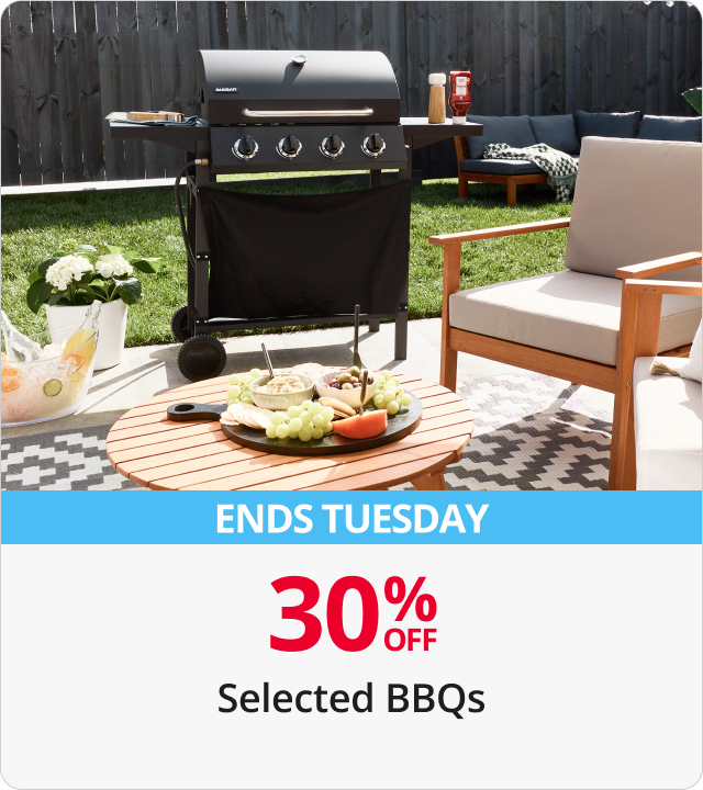 30% Off Selected BBQs 