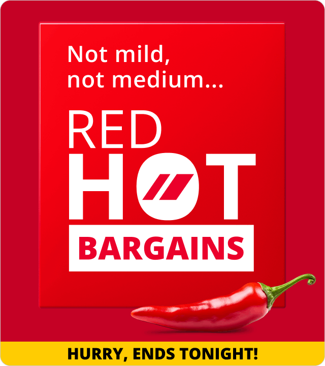 Red Hot Bargains Ends Tonight 