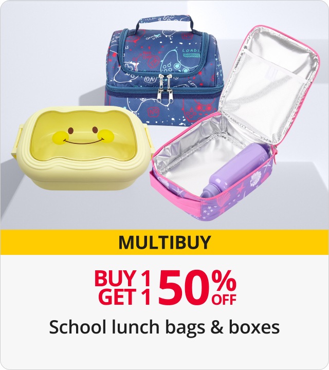 BOGO50 school lunch bags & boxes
