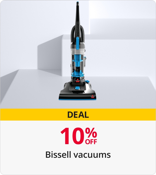 10% off Bissell vacuums