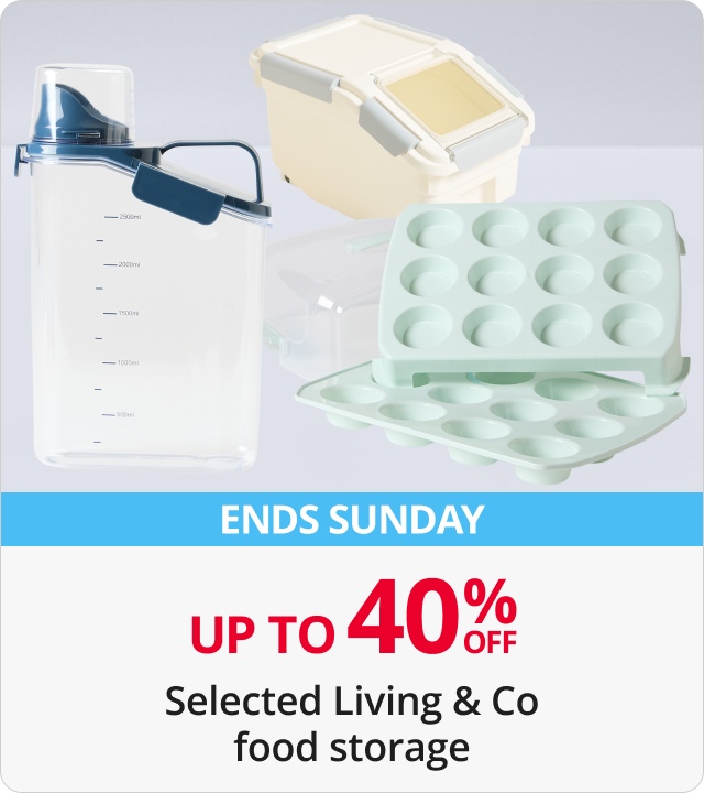 Up to 40% Off selected living & Co food storage 