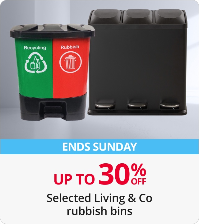 Up to 30% Off Selected living & co rubbish bins 