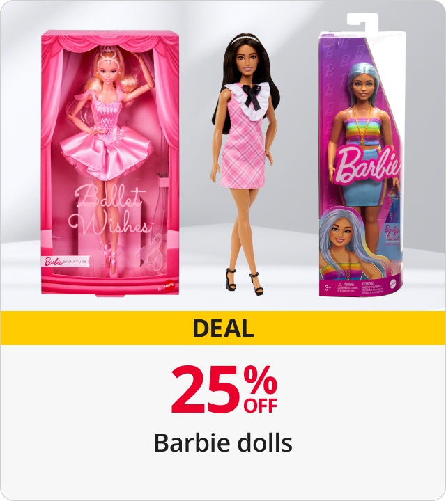 25% Off Barbie Dolls 
