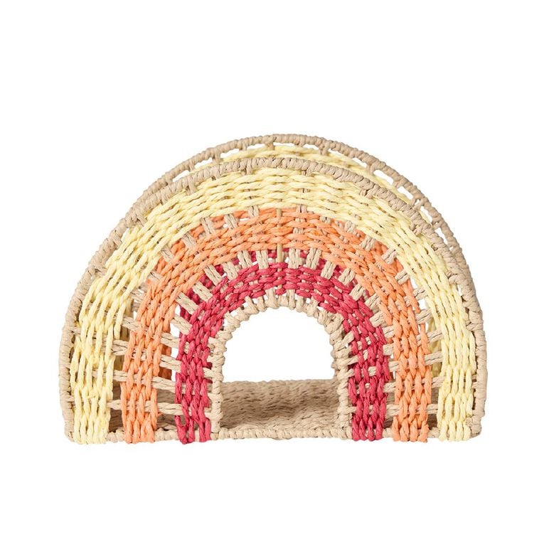 Paper Rope Rainbow Basket 