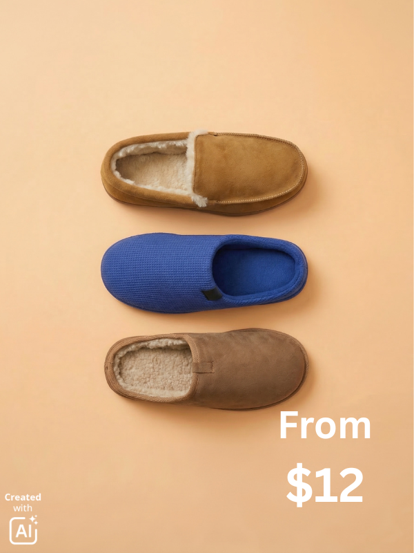 New Men's Slippers from $12