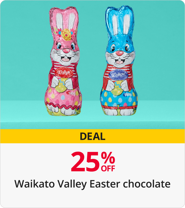25% Off Waikato Valley Easter Chocolate 
