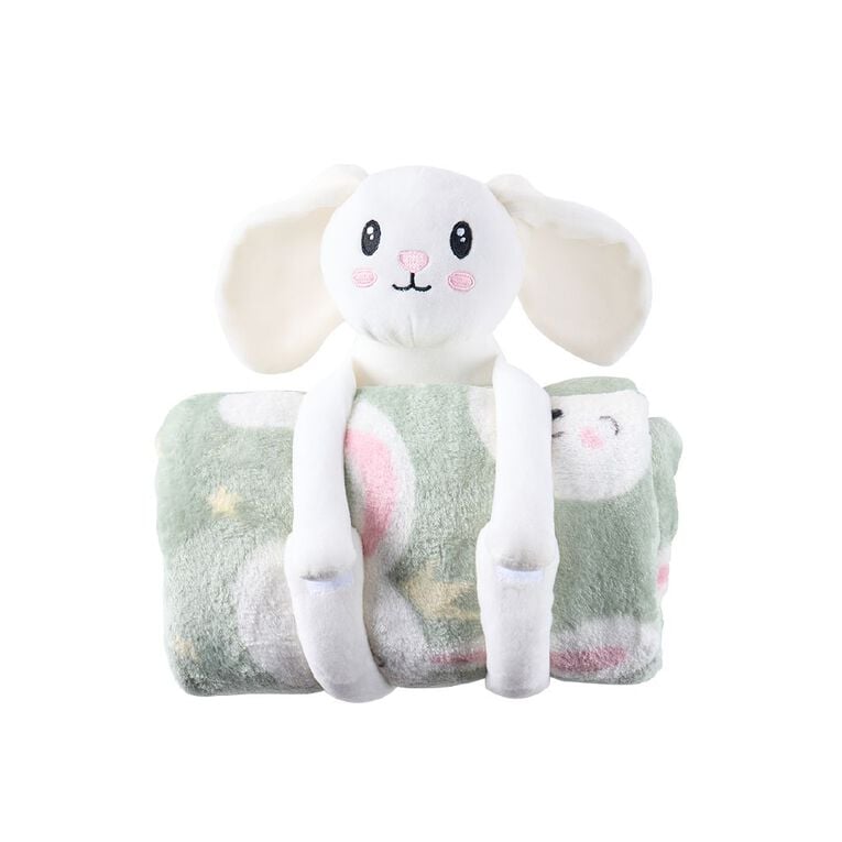 Living & Co Kids Blanket Buddy Bunny Multi-Coloured 127cm x 152cm