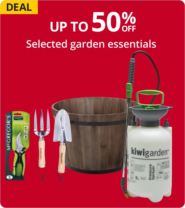 Up to 50% Off selected garden essentials 