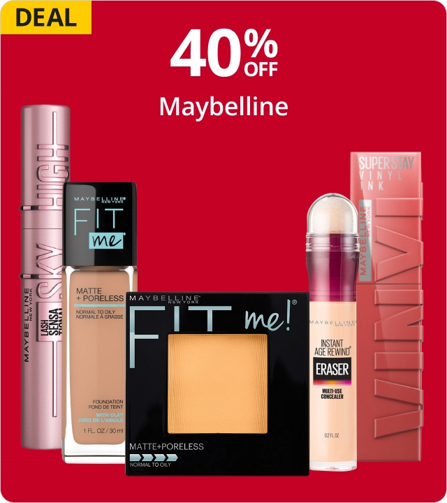 40% Off Maybelline 