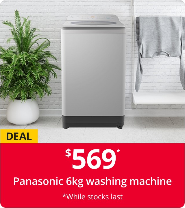 $569 Panasonic 6kg washing machine