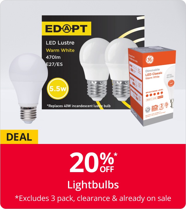 20% Off Lightbulbs