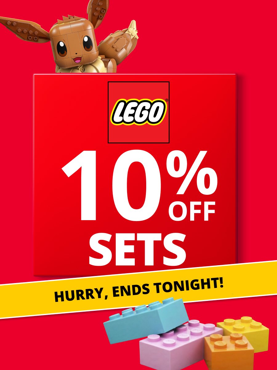 10% Off Lego sets - Today Only